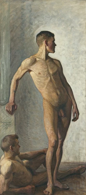 Eugène Jansson - Nudo in piedi e nudo languido. 1907